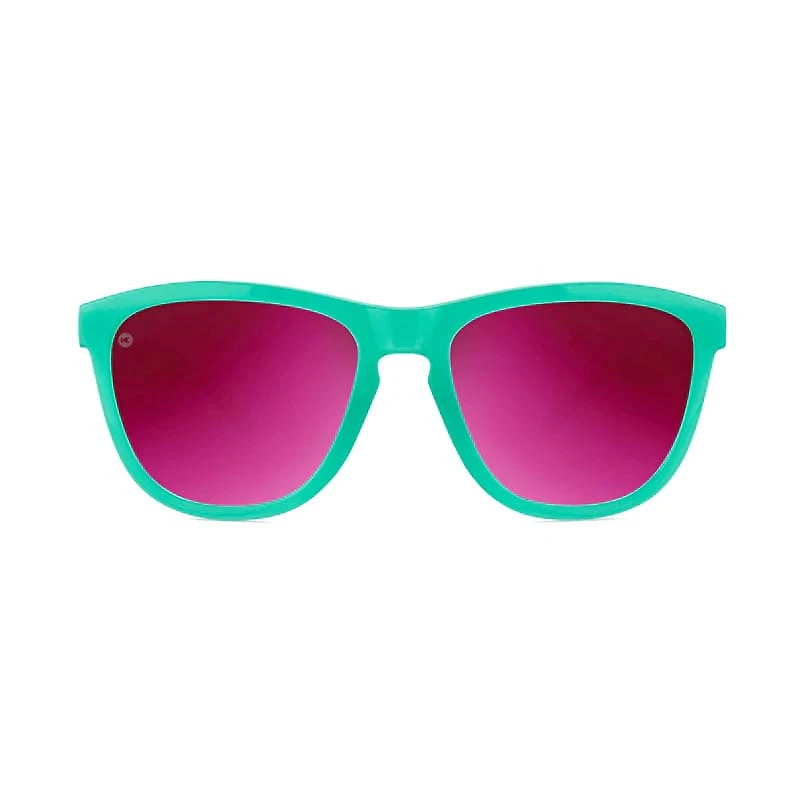 Knockaround® Premium Sports Sunglasses in Aquamarine and Fuchsia