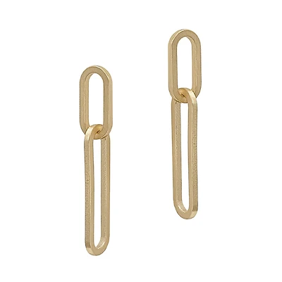Matte Chain Link Earrings