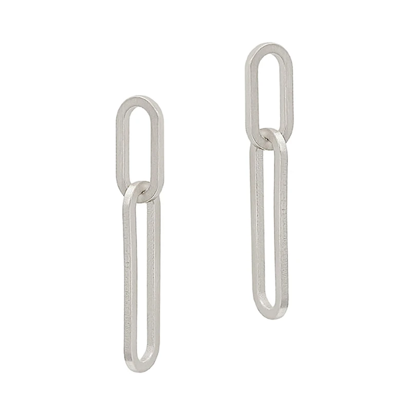 Matte Chain Link Earrings
