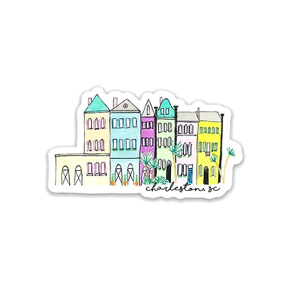 Rainbow Row Sticker