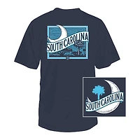 South Carolina Palm and Moon Short Sleeve T-Shirt