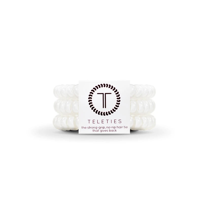 Coconut White Small Hair Tie 3 Pack