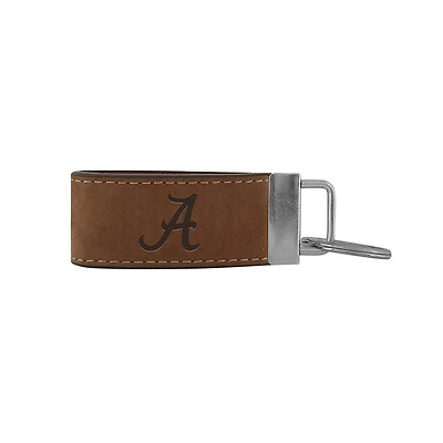 University of Alabama Embossed Leather Key Fob