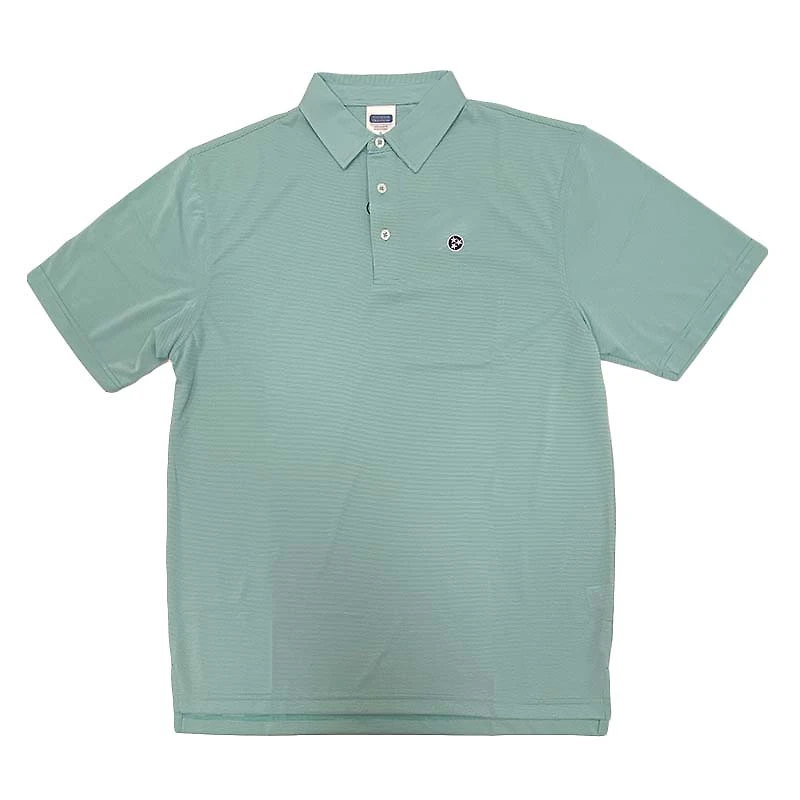 Tennessee Tri-Star Micro Stripe Polo Seafoam