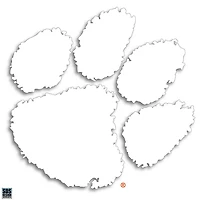 Clemson Mini 2 inch Paw Decal