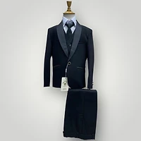 Black Glitter Tuxedo set / 2pc