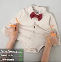 Paparazzi Burgundy/Cream Boys 5 pc Vest Set