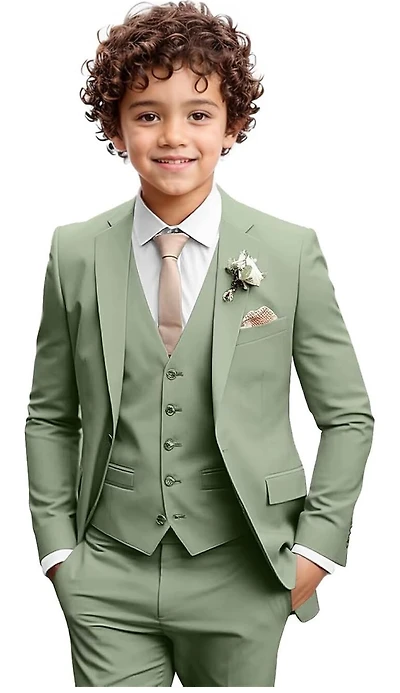 Ronaldo Sage  Slim Fit 5-Piece Suit Set