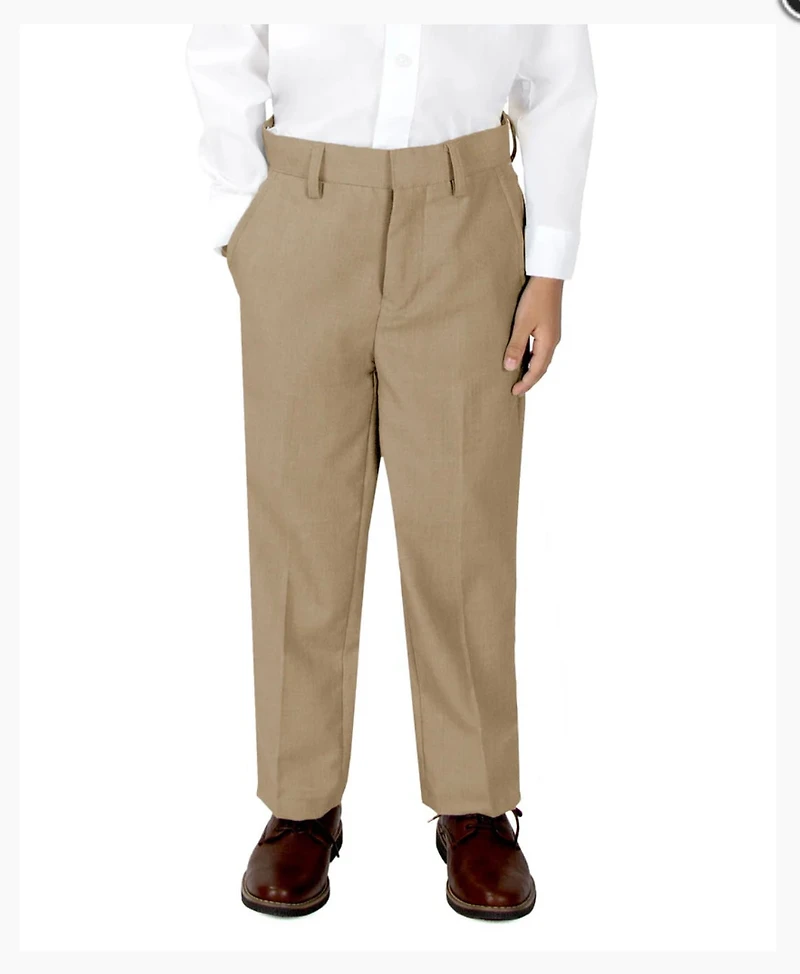 Boys Tan Slim Dress Pants