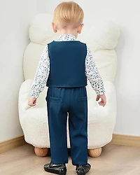 Paparazzi Deep Turquoise Boys 5 pc Vest Set
