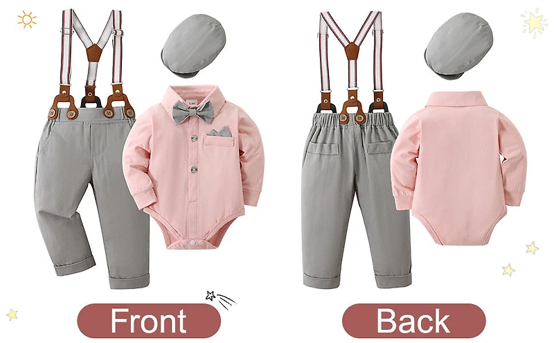 Paparazzi Slate Grey Boys 5pc Vest Set