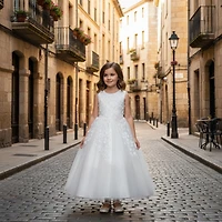 Paparazzi White Designer Flower Lace Bodice With