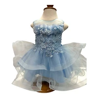 Sky Blue ruffle dress