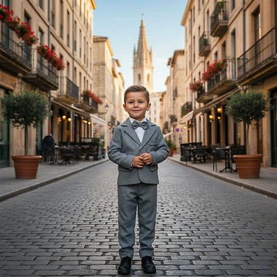 Paparazzi Grey Boys 5pc Suit