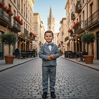 Paparazzi Grey Boys 5pc Suit