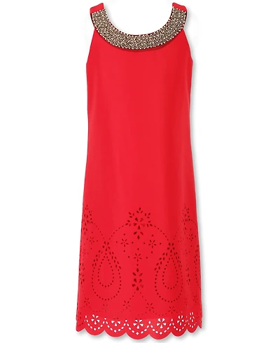 Designer Sequence Dress Ruby Red