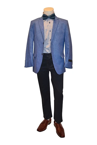Ronaldo Boys Designer Sky Blue  Blazer Jacket