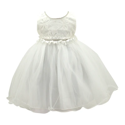Baby Girl Paparazzi Ivory White Christening Dress