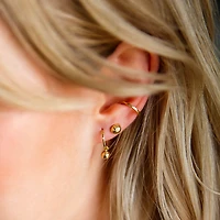 14MM Hoop Earrings in 14kt Yellow Gold