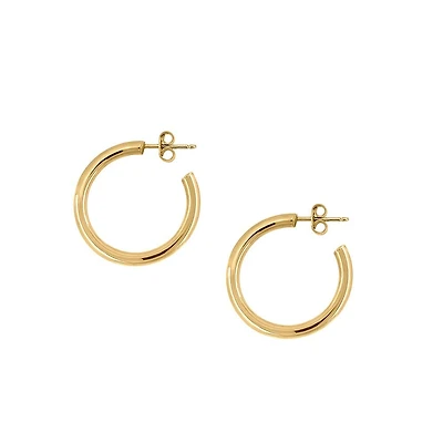 Katie 25MM 10kt Yellow Gold Hoops