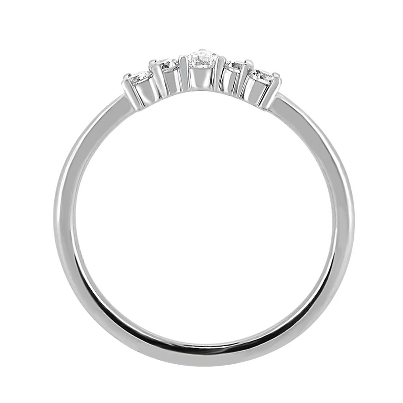 Laurel Luxe Diamond Band with .29 Carat TW of Diamonds in 14kt White Gold