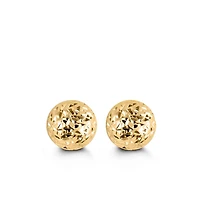 8MM Ball Earrings in 10kt Yellow Gold