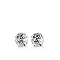 7MM Ball Earrings in 10kt White Gold