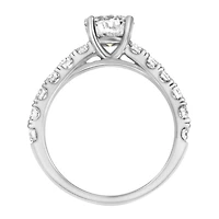 Engagement Ring with 1.84 Carat TW of Diamonds in 18kt White Gold