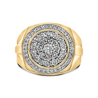 Men’s Ring with 1.32 Carat TW of Diamonds in 10kt Yellow Gold