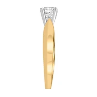 Fire Of The North Solitaire Engagement Ring with .50 Carat Diamond in 14kt Yellow Gold