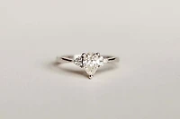 Engagement Ring with .79 Carat TW of Diamonds in 18kt White Gold