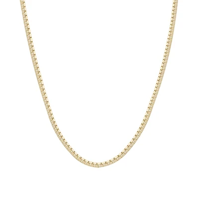 18″-20″ Box Chain in 10kt Yellow Gold