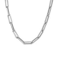 20″ Large 5.3MM Layla Cable Link Paperclip Chain Necklace in Sterling Silver