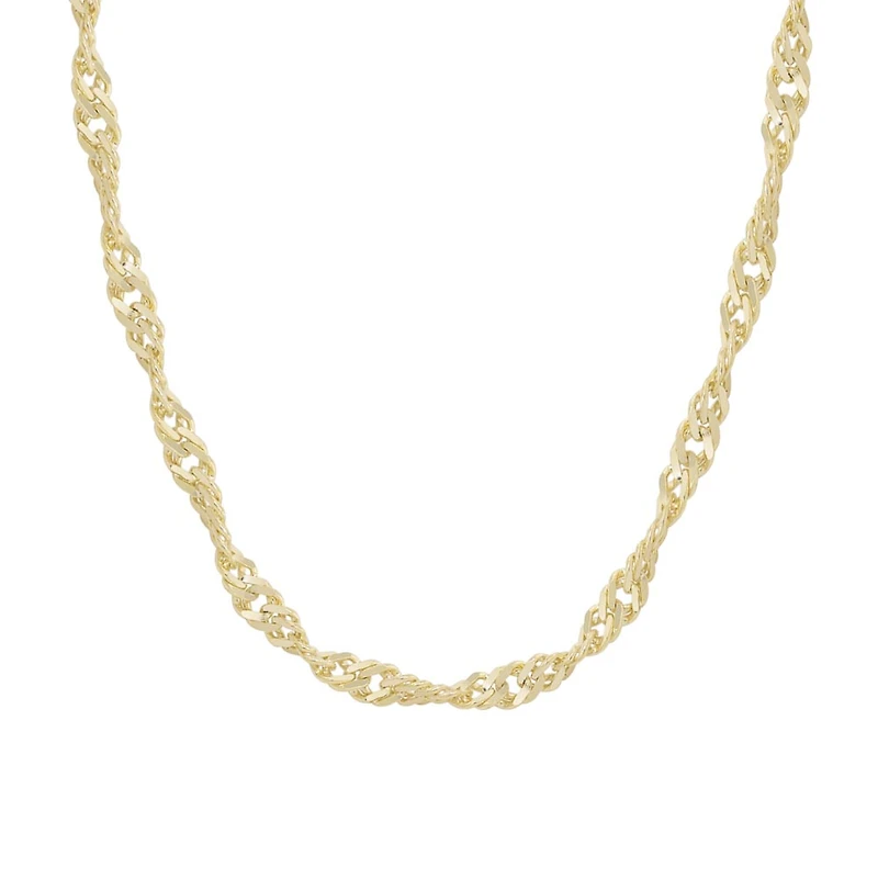 18″-20″ Singapore Chain in 10kt Yellow Gold