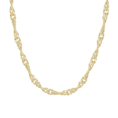 18″-20″ Singapore Chain in 10kt Yellow Gold