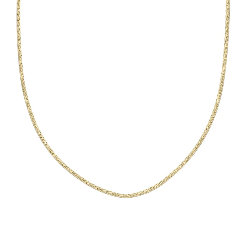 18″ Wheat Chain in 10kt Yellow Gold
