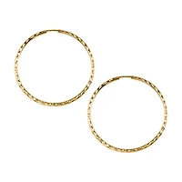 38MM Sleeper Hoop Earrings in 10kt Yellow Gold