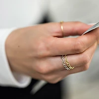 Everyday Stacking Infinity Ring in 10kt Yellow Gold