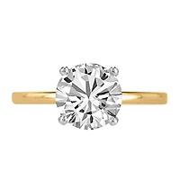 Eternal Icon Round Solitaire Engagement Ring with 2.10 Carat TW of Diamonds in 18kt Yellow Gold