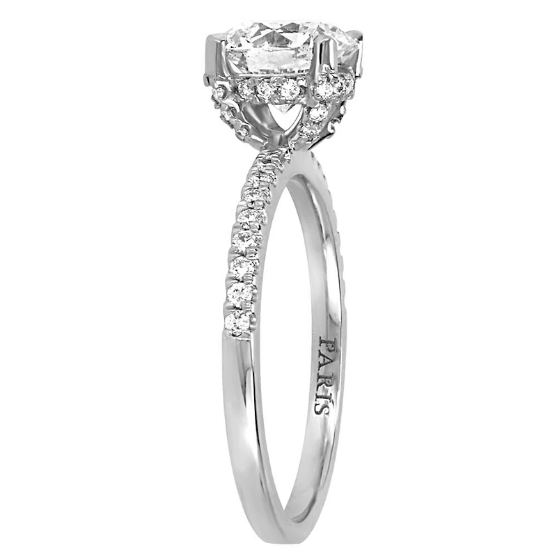 Eternal Luxe Engagement Ring with 1.76 Carat TW of Diamonds in 18kt White Gold