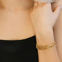 20″ Large 5.3MM Layla Cable Link Paperclip Chain Necklace in 10kt Yellow Gold