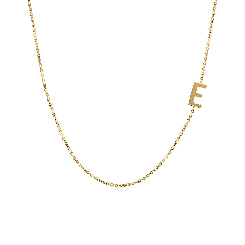 16″-18″ Initial E Necklace