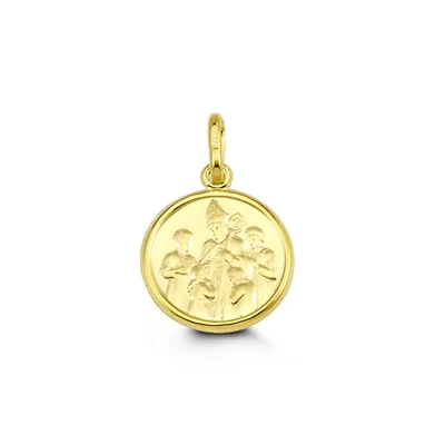 Confirmation Disc Pendant in 10kt Yellow Gold