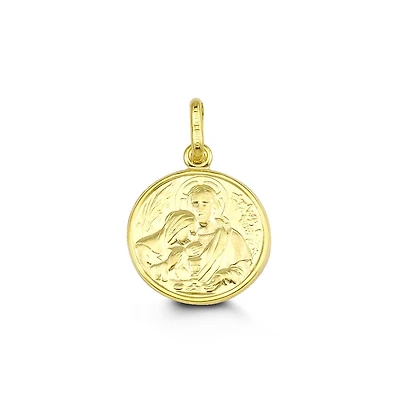 Communion Disc Pendant in 10kt Yellow Gold