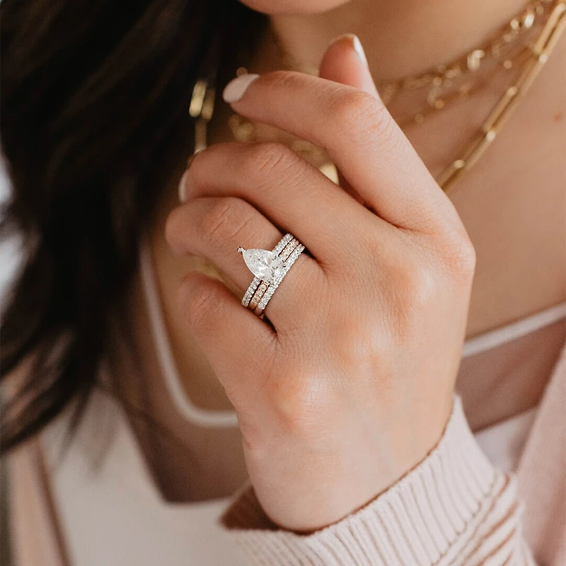 Eternal Luxe Engagement Ring with 1.77 Carat TW of Diamonds in 18kt White Gold