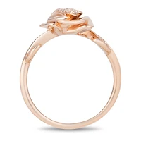 Enchanted Disney Belle Ring with .07 Carat TW of Diamonds in 10kt Rose Gold