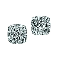 Earrings with 1.00 Carat TW of Diamonds in 14kt White Gold