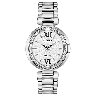 Women’s Citizen Eco-Drive Silver Tone Capella Diamond Watch