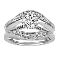 Ring Jacket with .20 Carat TW of Diamonds in 14kt White Gold