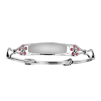 Childrens’ Precious Forever Expandable Identity Bangle in Sterling Silver